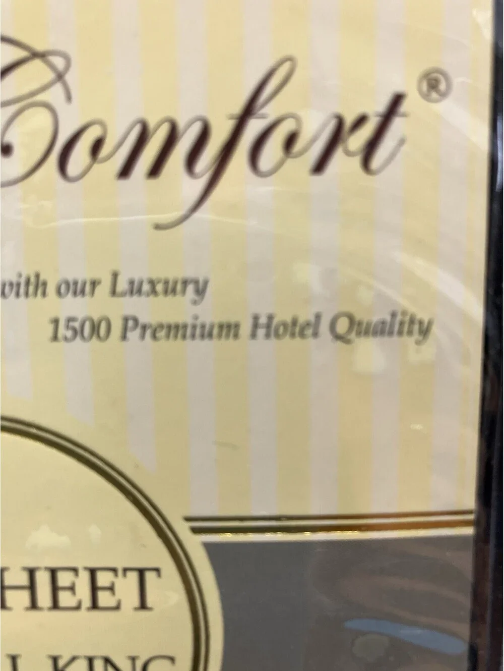 Elegant Comfort Wrinkle-Free 1500 Thread Count Egyptian California king Black